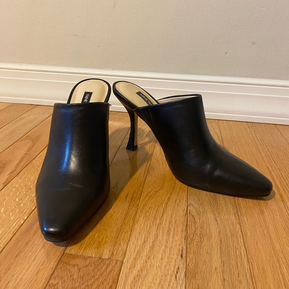 Nine West Leather Mules Heels